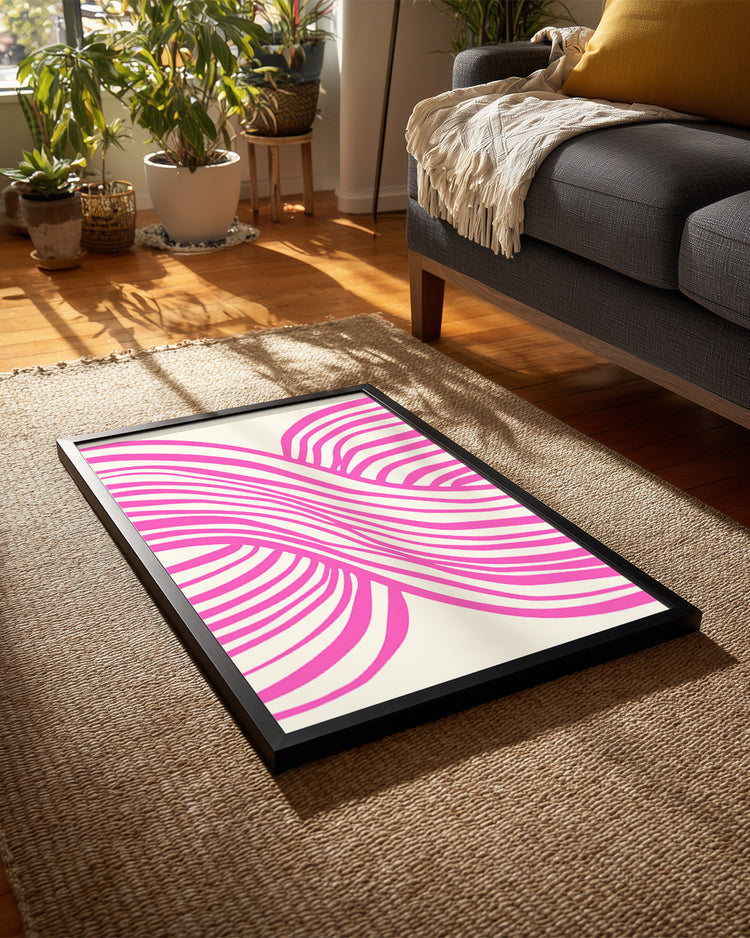 Woven Pink Poster Tablosu