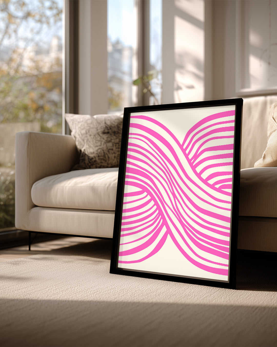 Woven Pink Poster Tablosu