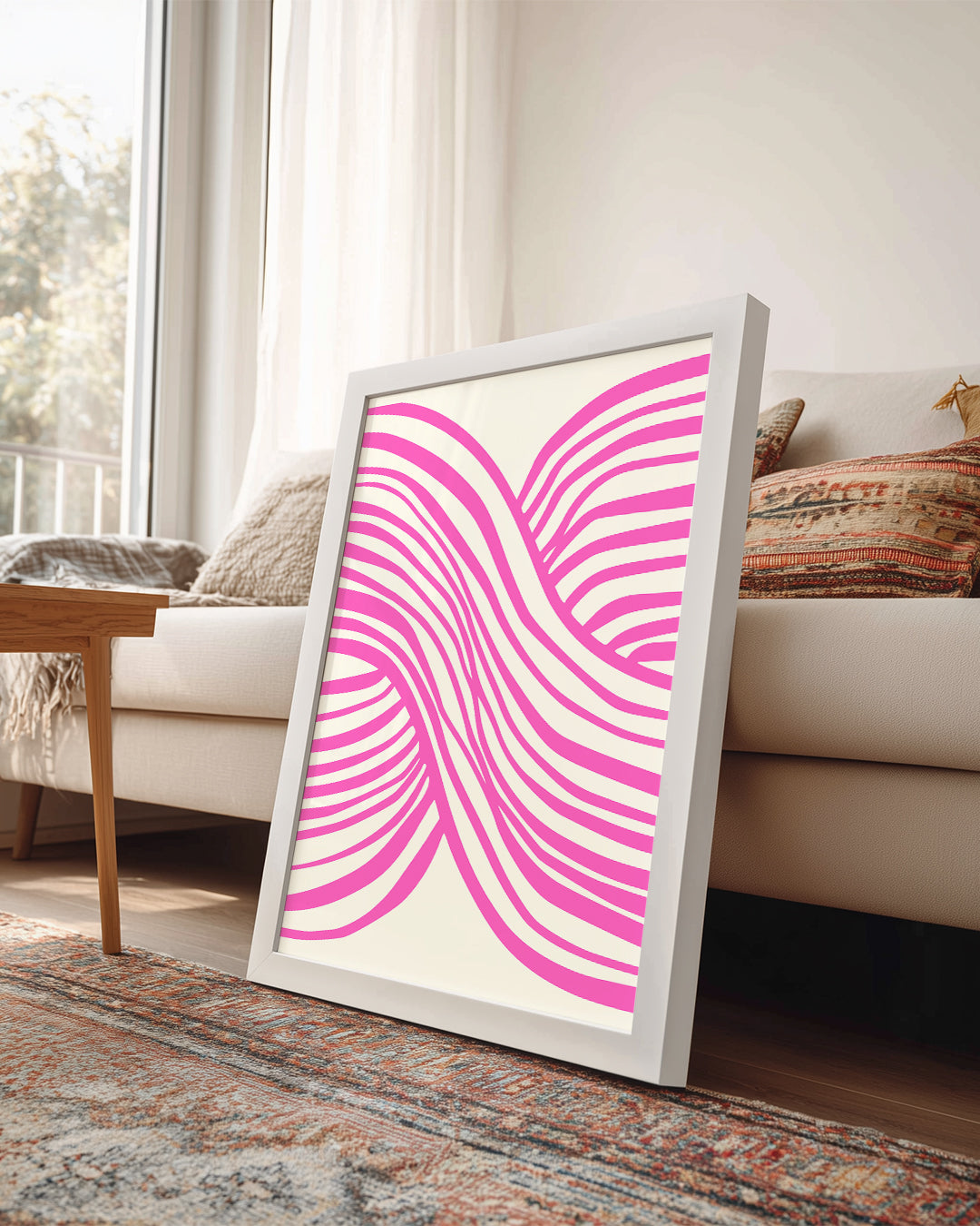 Woven Pink Poster Tablosu