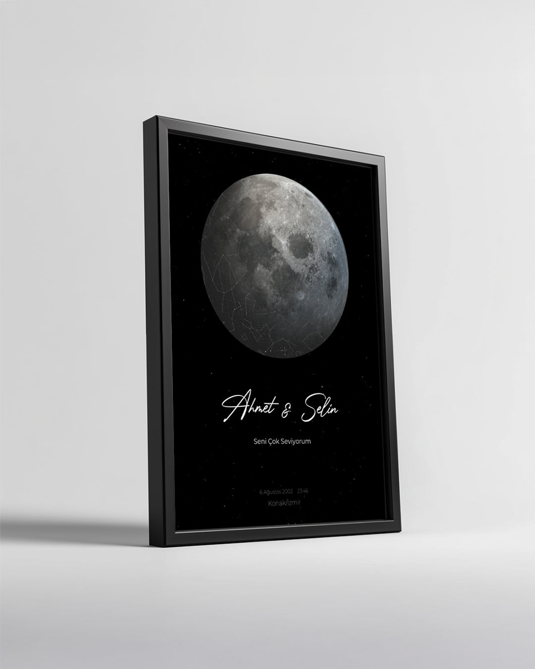 Sky Star Map Poster Table (Moon)