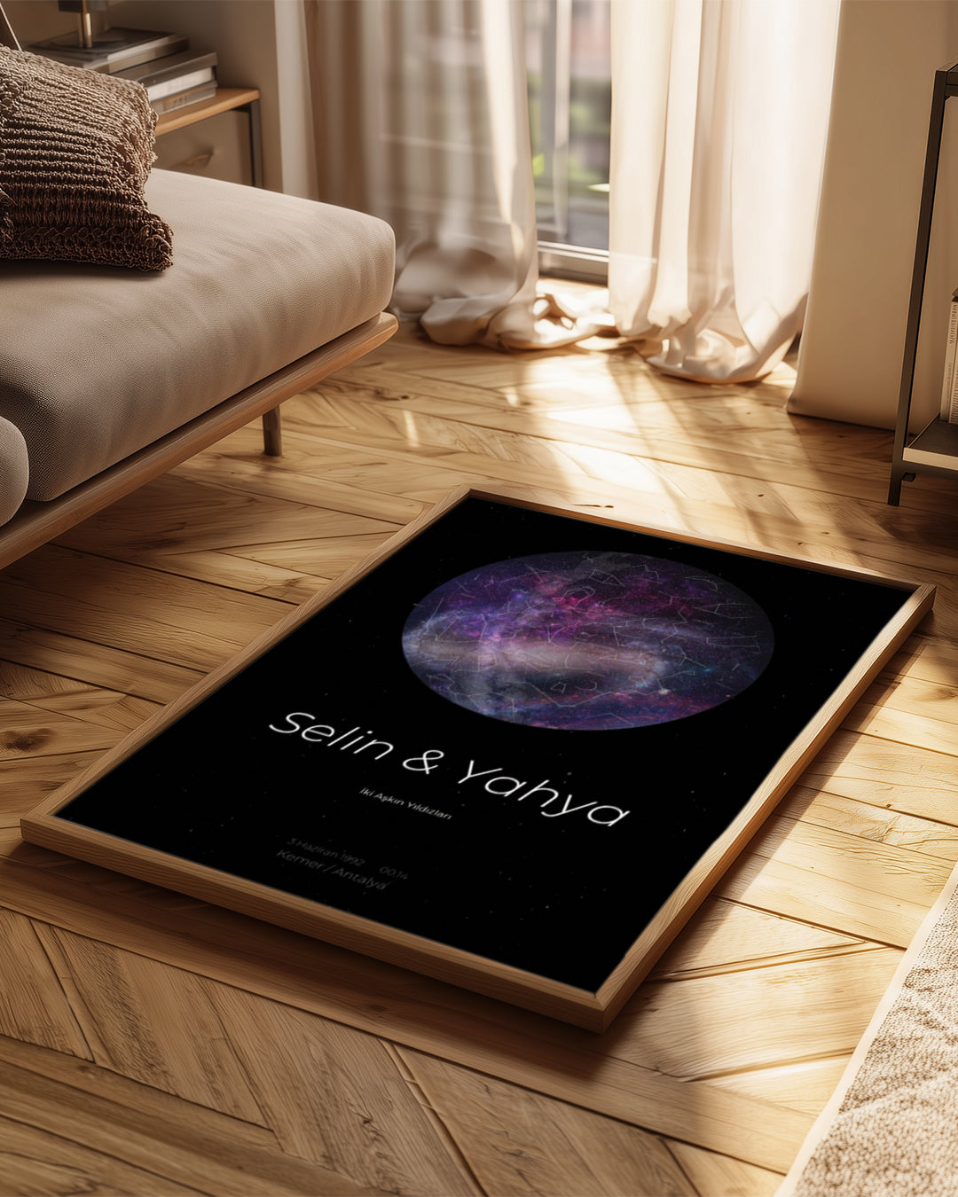 Sky Star Map Poster Table (Galaxy)