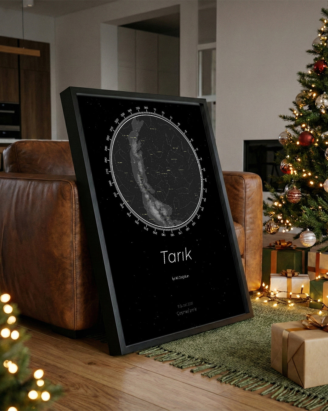 Sky Star Map Poster Table (Compass)