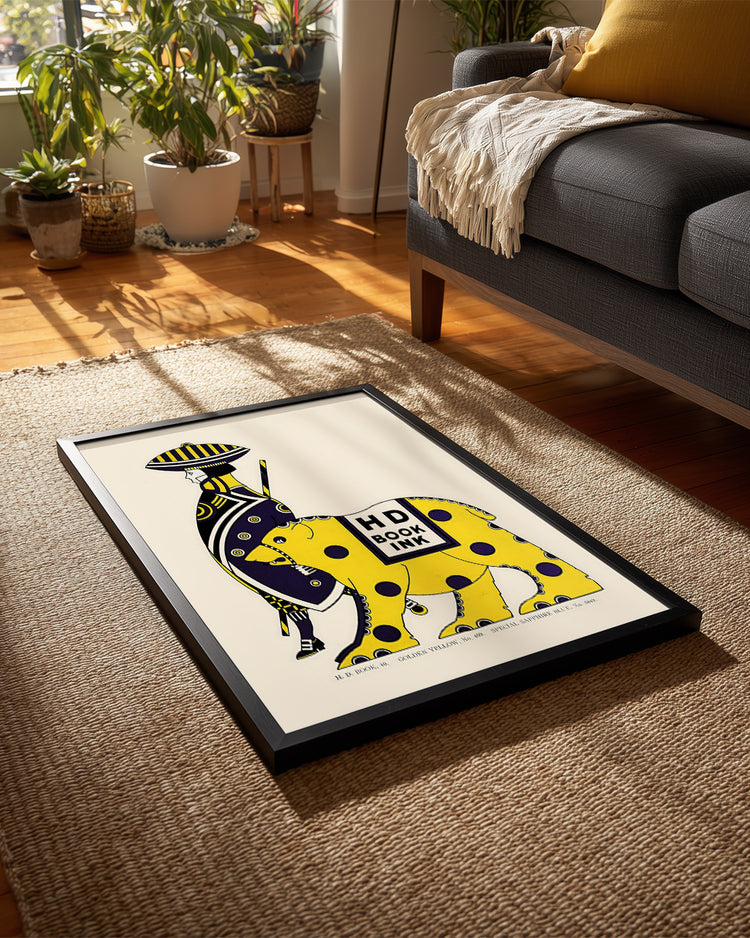 Yellow Bear Poster Tablosu