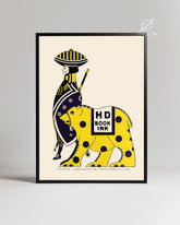 Yellow Bear Poster Tablosu