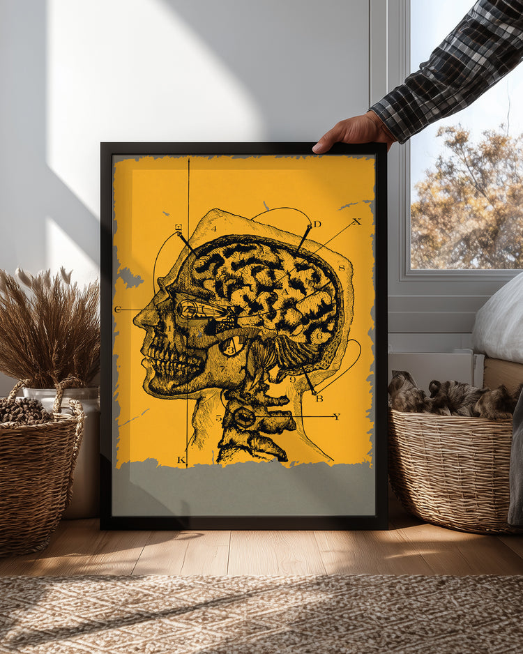Yellow Brain Poster Tablosu