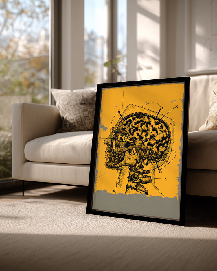 Yellow Brain Poster Tablosu