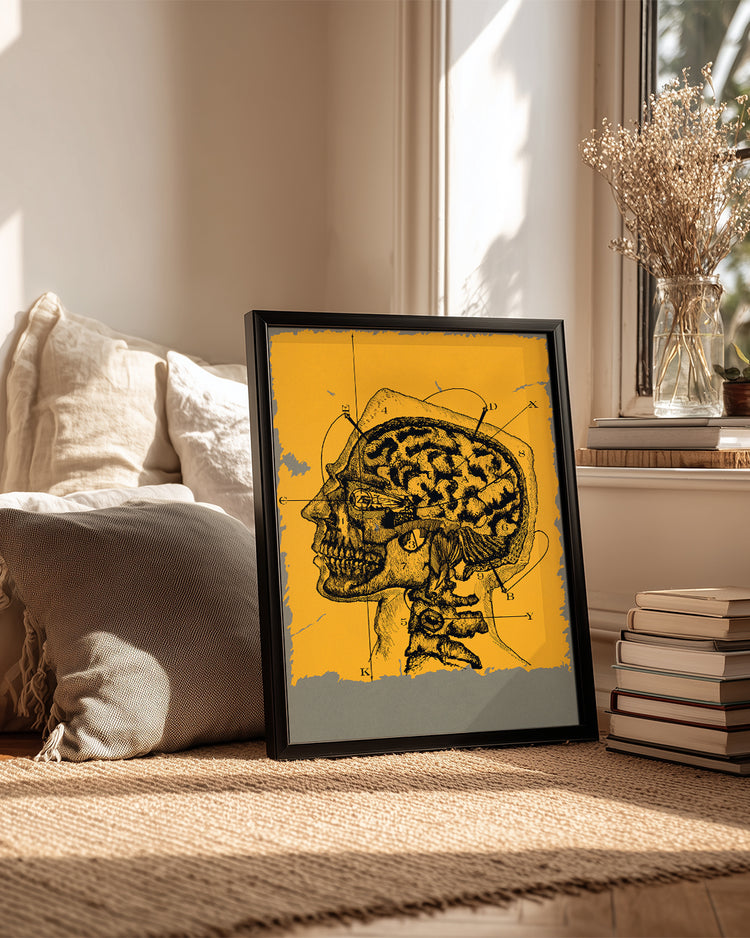 Yellow Brain Poster Tablosu