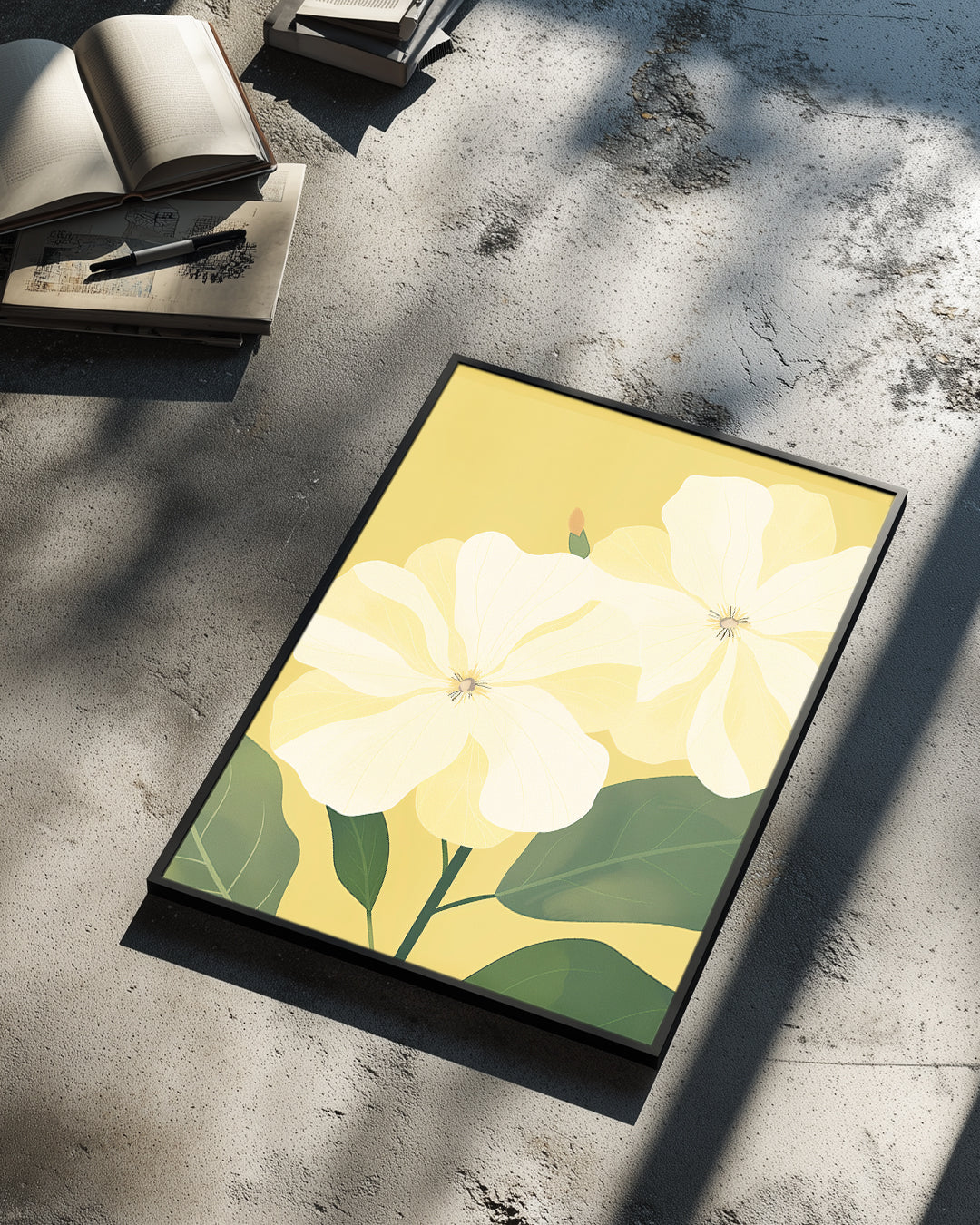 Yellow Glow Poster Tablosu