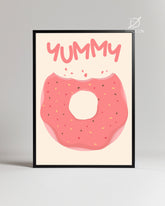 Yummy Donut Poster Tablosu