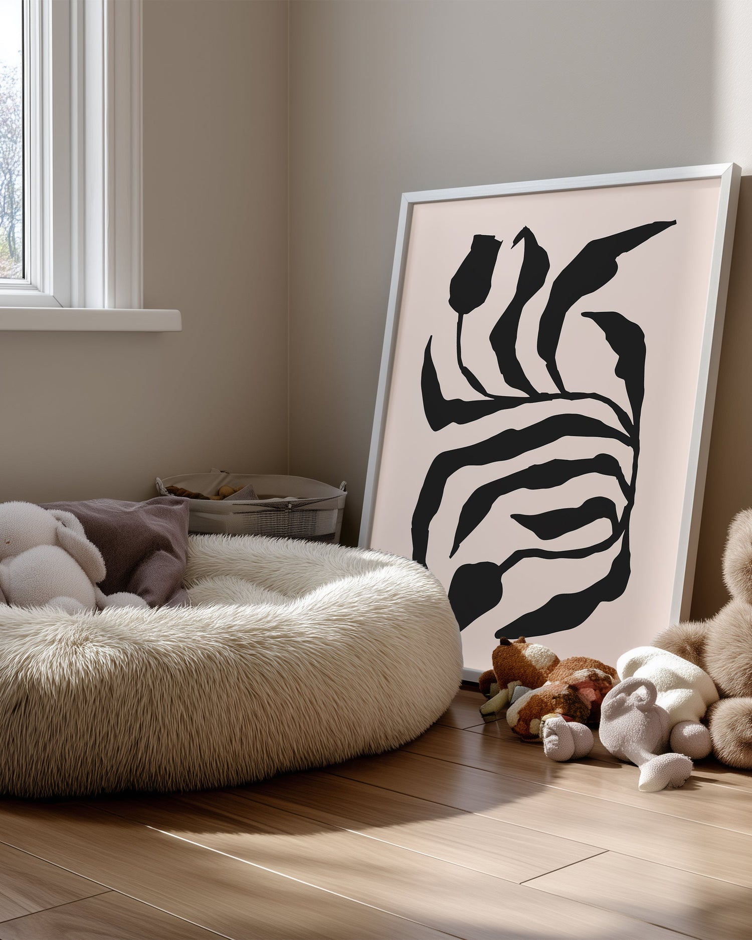 Zebra Flora Poster Tablosu