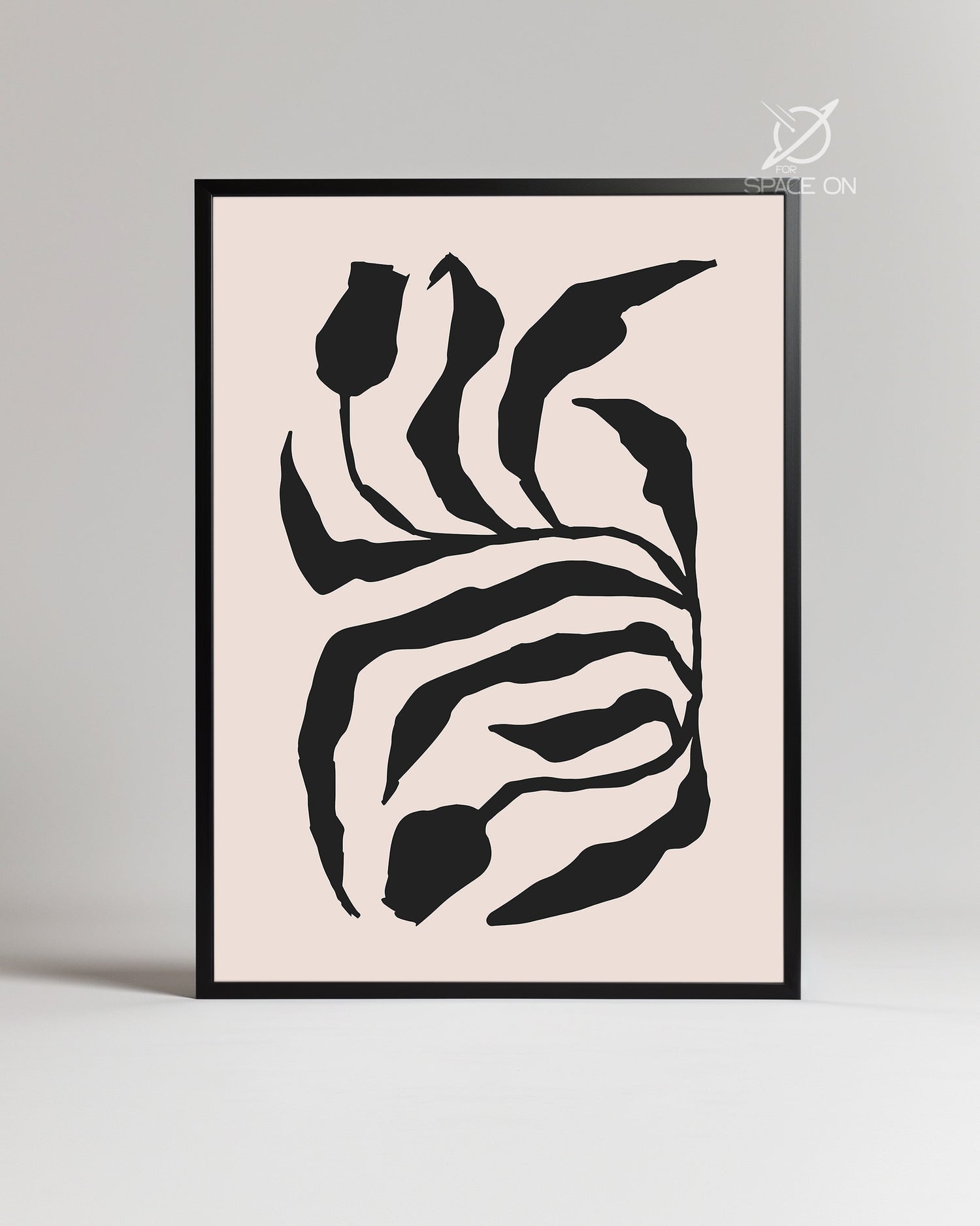 Zebra Flora Poster Tablosu