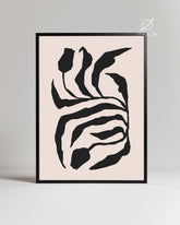Zebra Flora Poster Tablosu