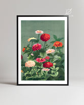 Zinnia Garden Poster Tablosu