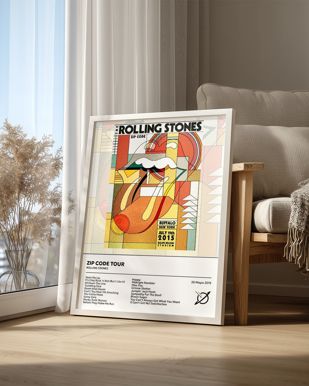 Zip Code Tour - Rolling Stones Poster Tablosu