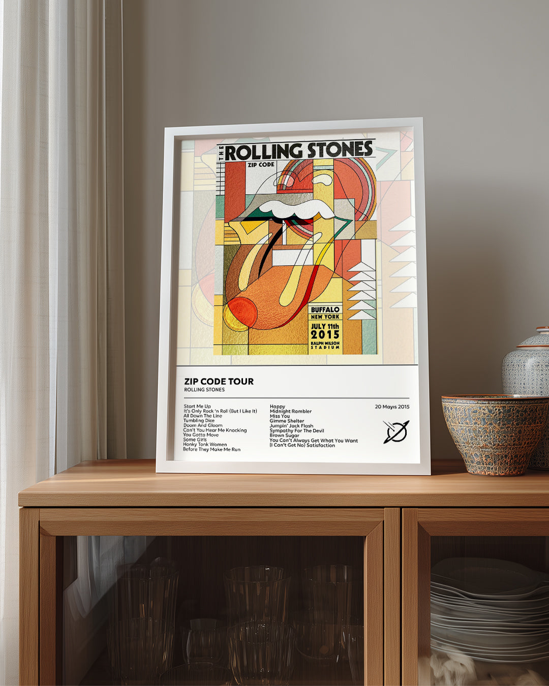 Zip Code Tour - Rolling Stones Poster Tablosu