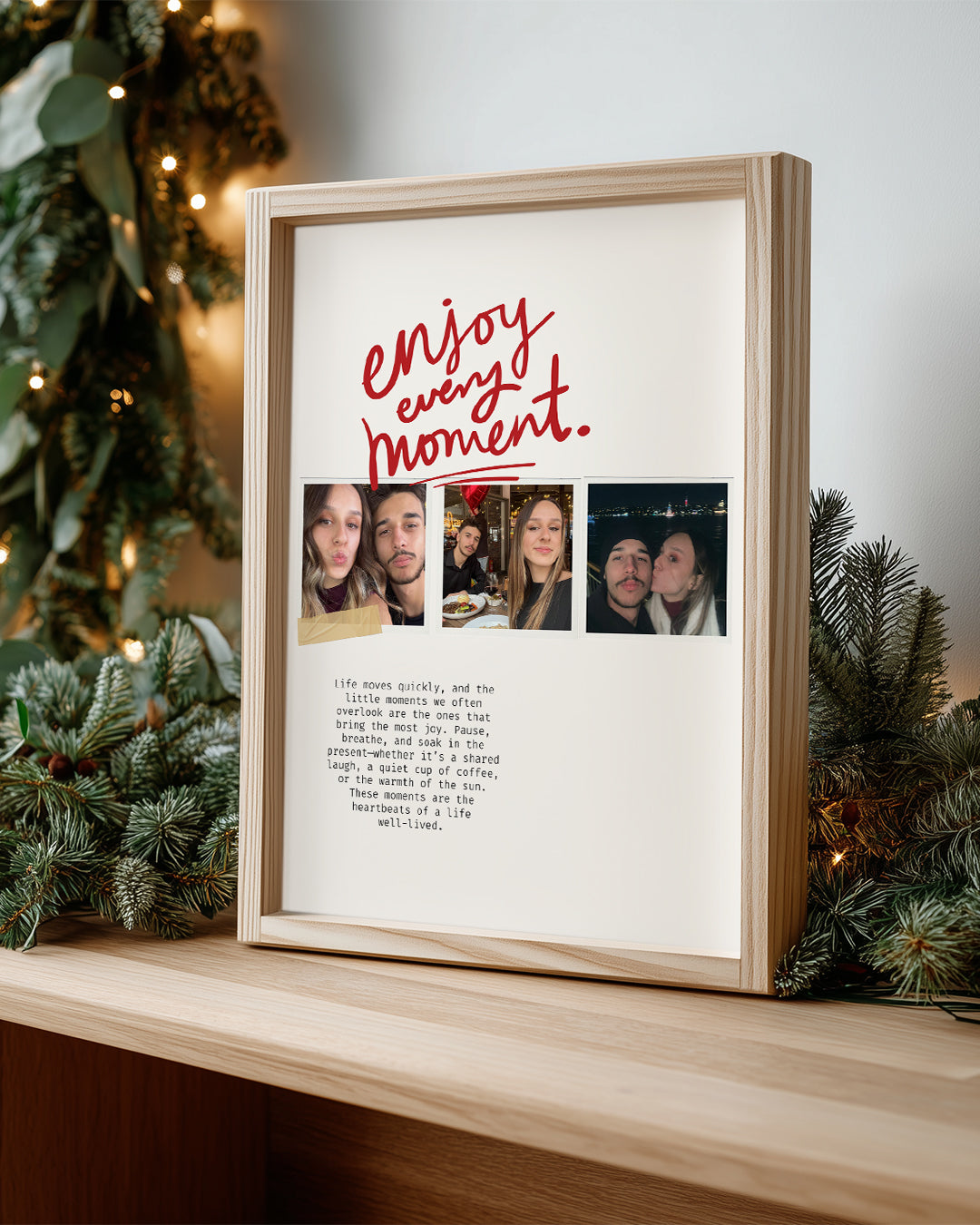 Enjoy Every Moment – Minimal Fotoğraf Poster Tablosu