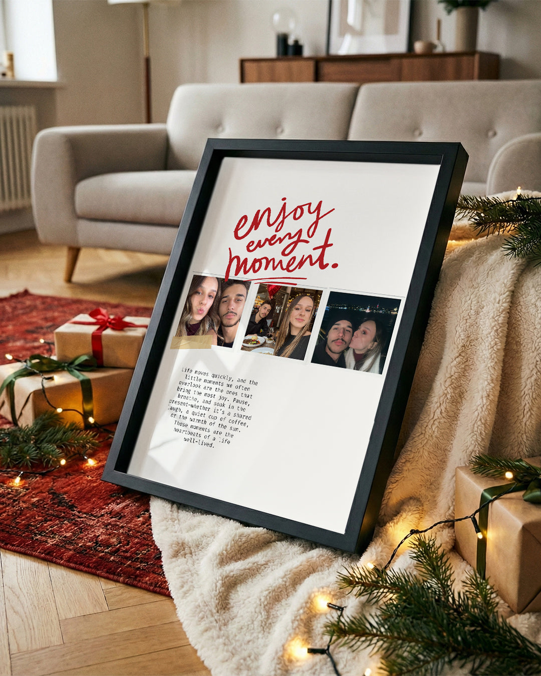 Enjoy Every Moment – Minimal Fotoğraf Poster Tablosu