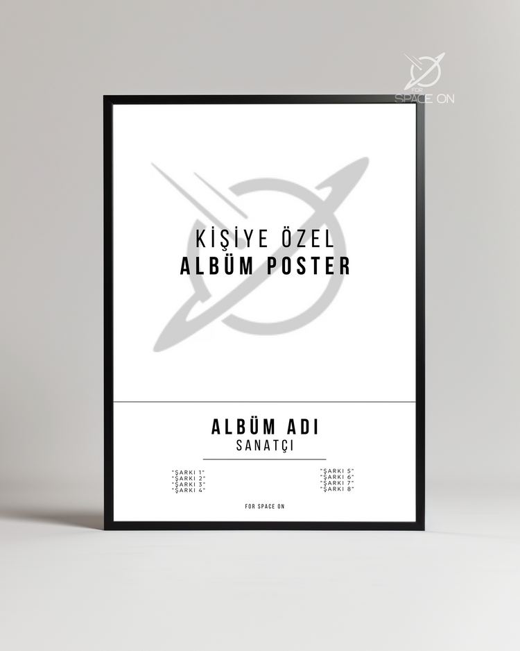 Kişiselleştirilebilir Albüm Kapağı Poster Tablosu