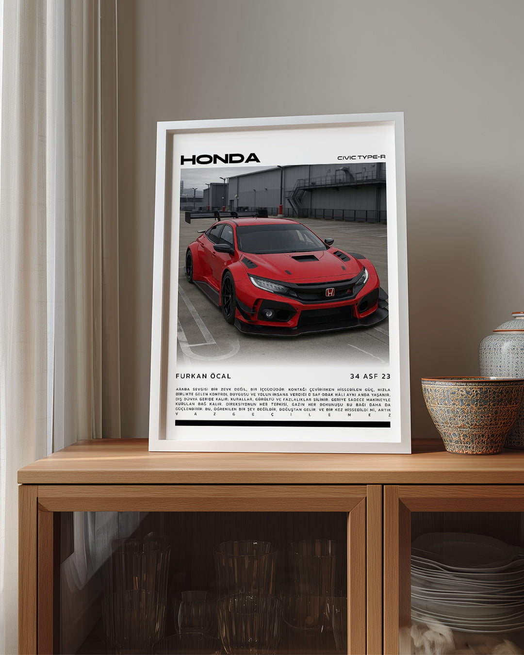 Kişiselleştirilebilir Araba Poster Tablo