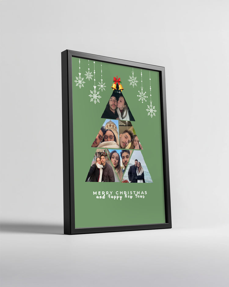 Aşkın Yılbaşı Ağacı – Çift Fotoğraflı Poster Tablosu