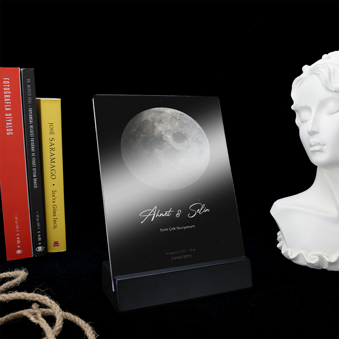 Star Map (Moon) Plexiglass Concept Box