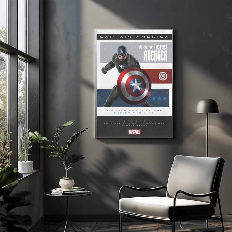 Captain America Poster Tablosu