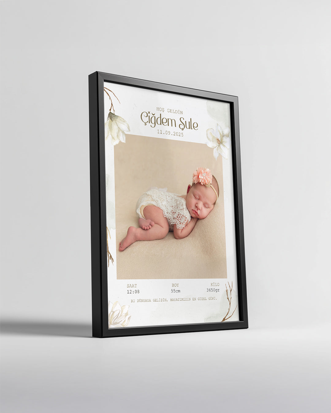 Hayatımıza Hoş Geldin – Bebek Poster Tablo