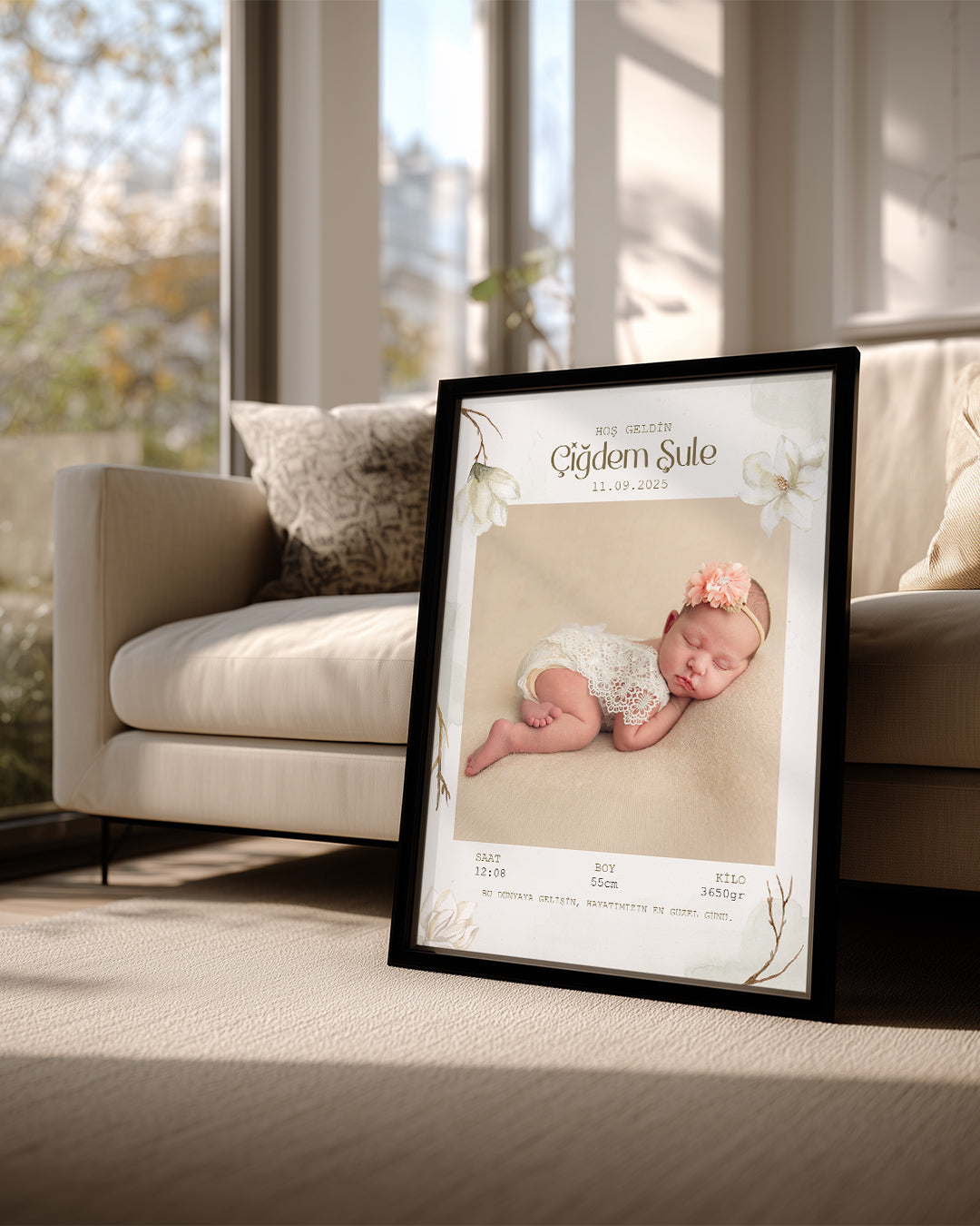 Hayatımıza Hoş Geldin – Bebek Poster Tablo