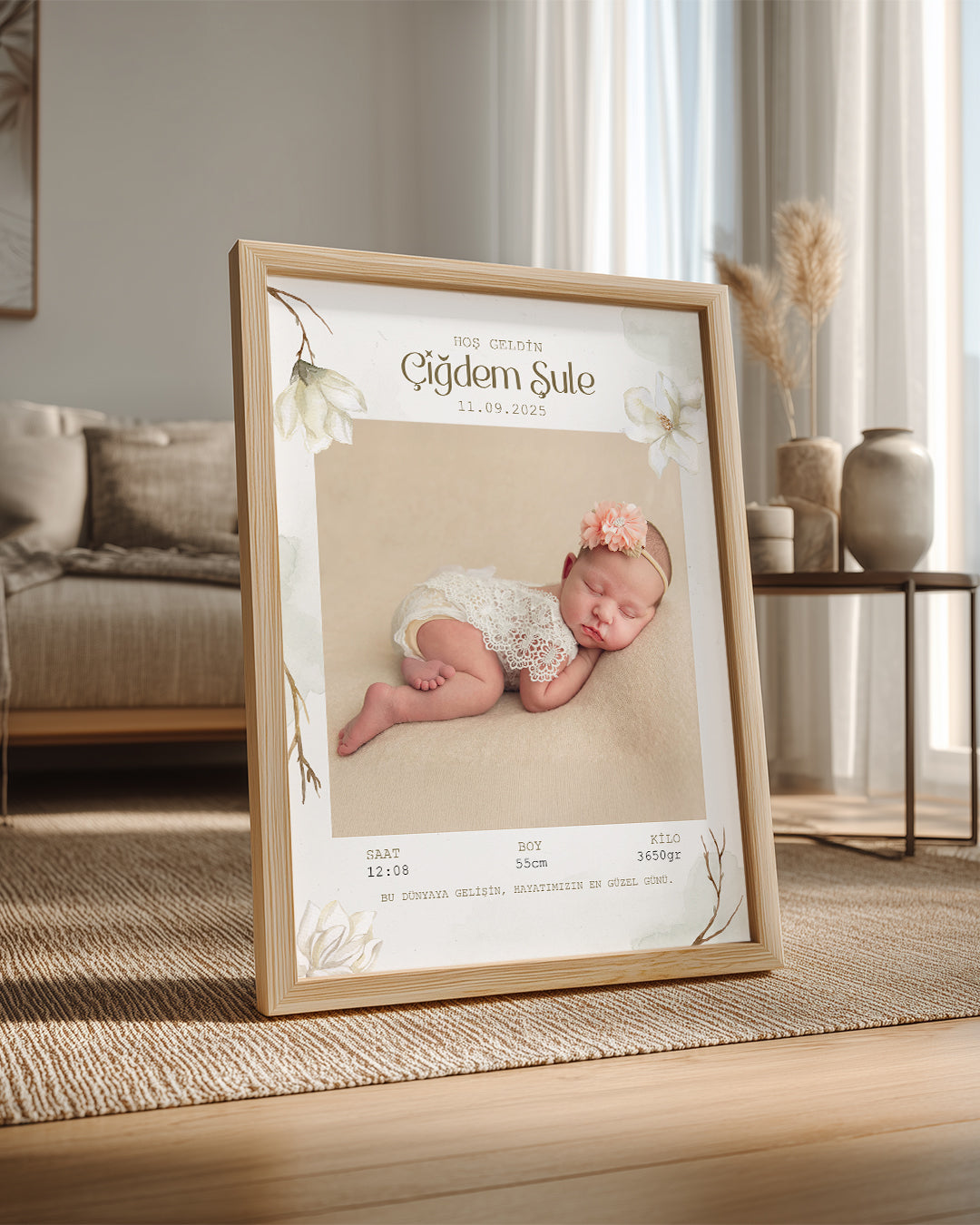 Hayatımıza Hoş Geldin – Bebek Poster Tablo