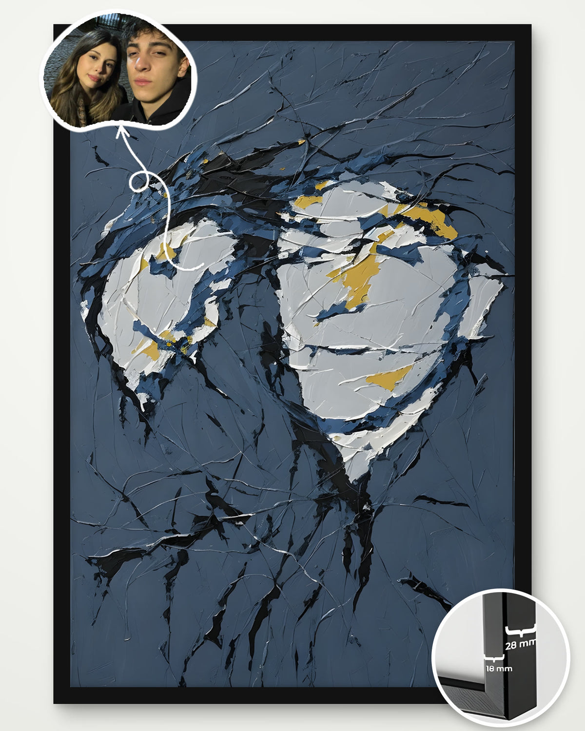 Gece Mavisi — Kişiye Özel Gizli Portre Tablosu