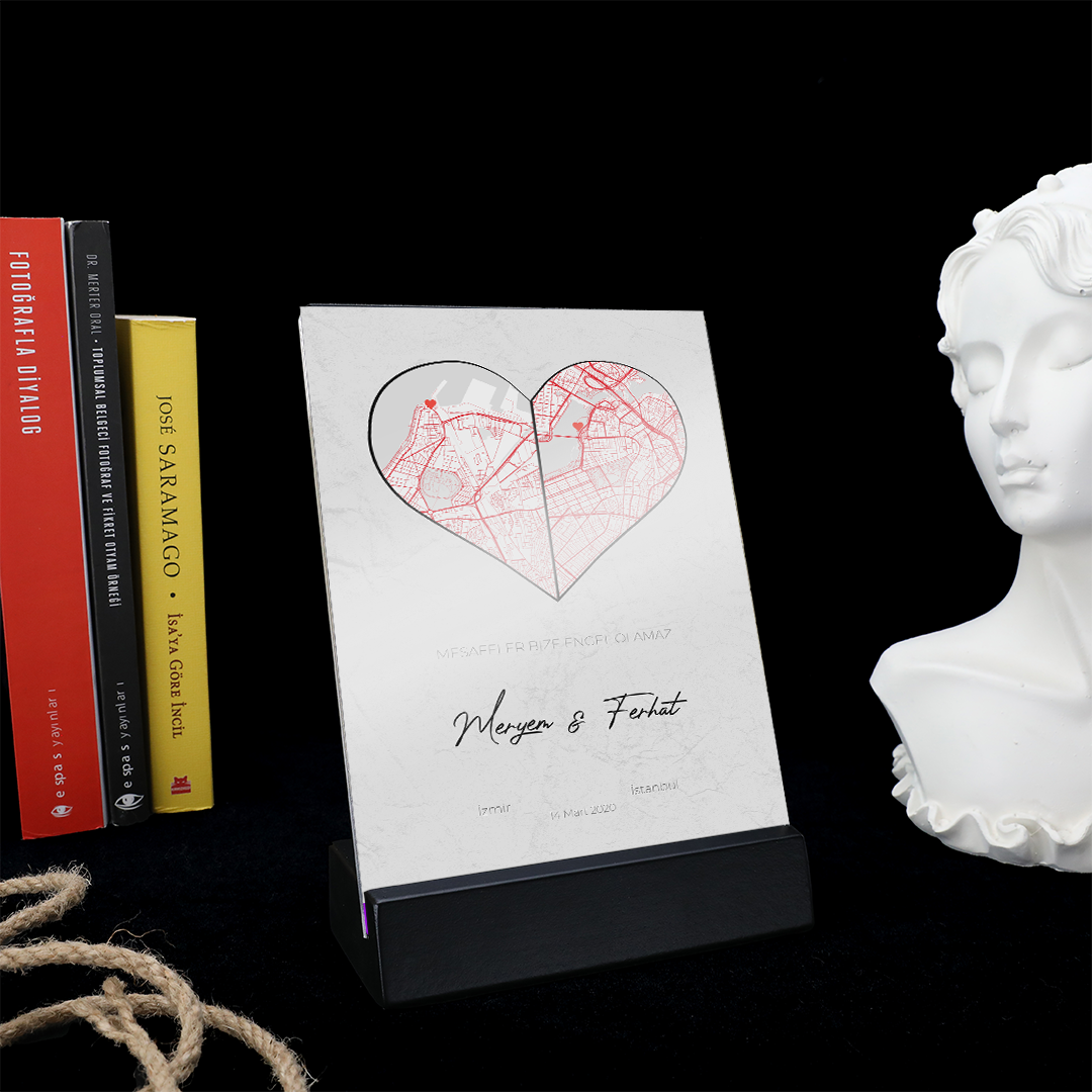 The Place Where I First Met (Long Distance) Plexiglass Concept Box