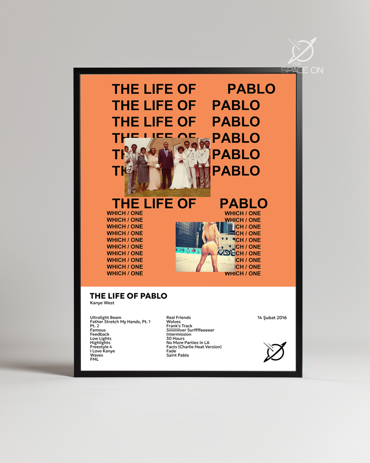 Kanye-The Life Of Pablo Albüm Kapağı Poster Tablosu