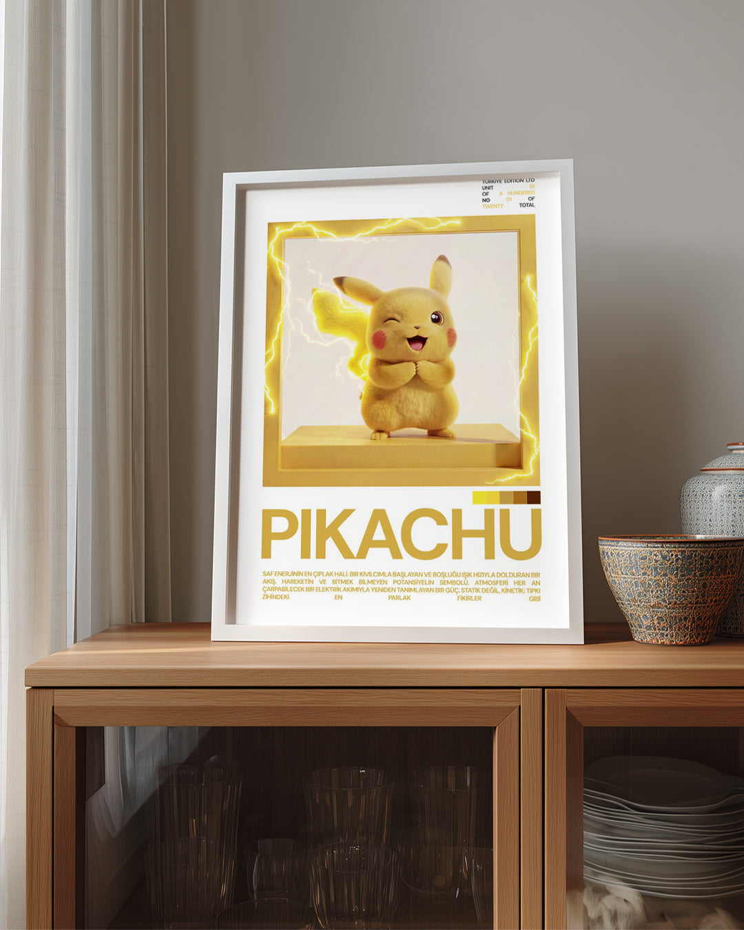 Pikachu Poster Tablosu