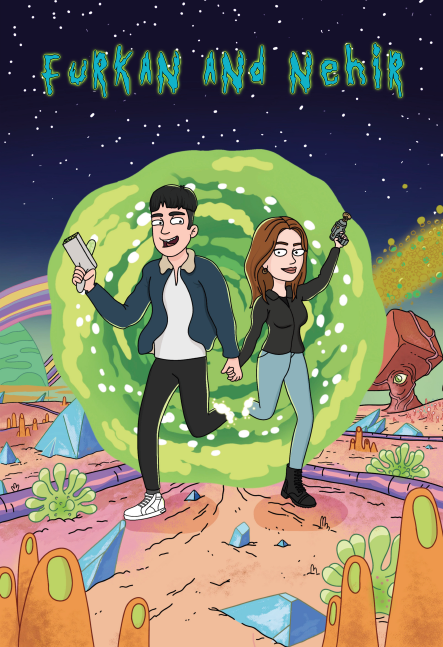 Rick And Morty Temalı Poster Tablosu