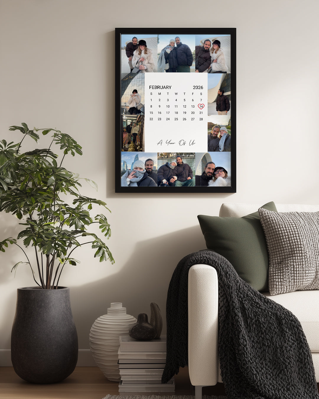 Kişiselleştirilebilir Takvim - A Year Of Us Poster Tablo