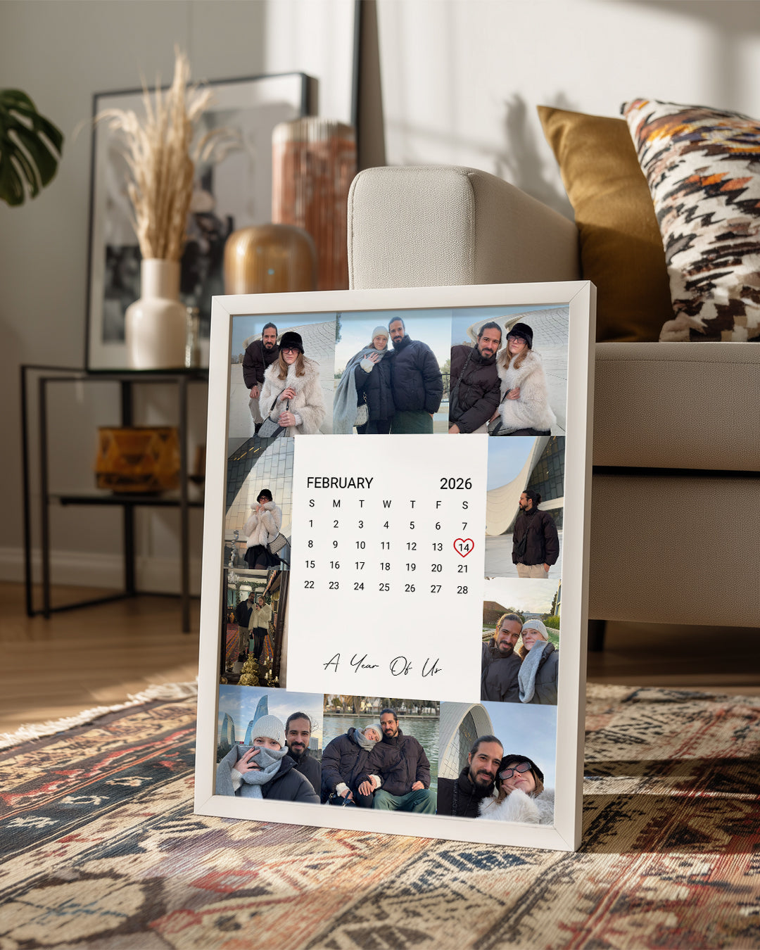 Kişiselleştirilebilir Takvim - A Year Of Us Poster Tablo