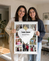 10 Fotoğraflı Canım Annem Kalp Kolaj Poster Tablosu Poster Tablosu
