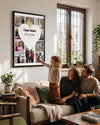 10 Fotoğraflı Canım Annem Kalp Kolaj Poster Tablosu Poster Tablosu