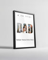 3 Fotoğraflı O En İyisi DAD Yazılı Poster Tablosu Poster Tablosu
