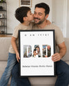 3 Fotoğraflı O En İyisi DAD Yazılı Poster Tablosu Poster Tablosu