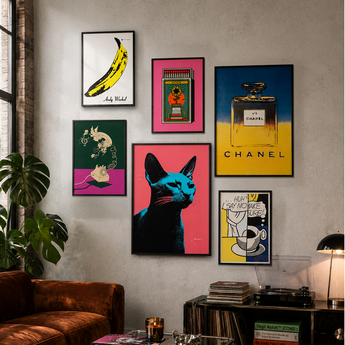 Pop Art 6'lı Poster Tablo Seti