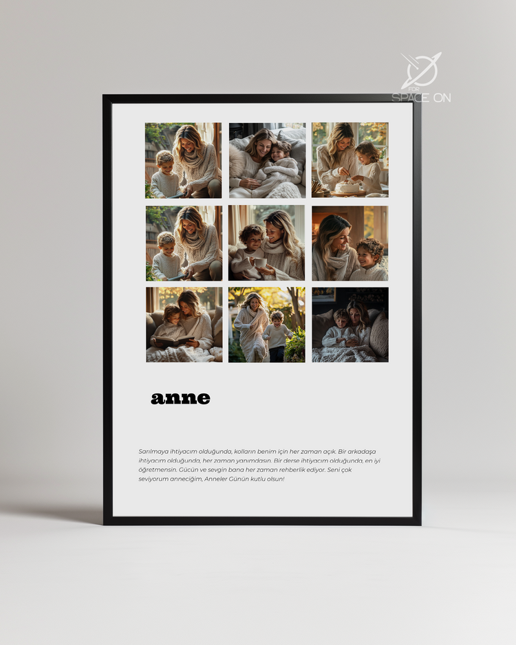 Anne Yazılı Poster Tablosu
