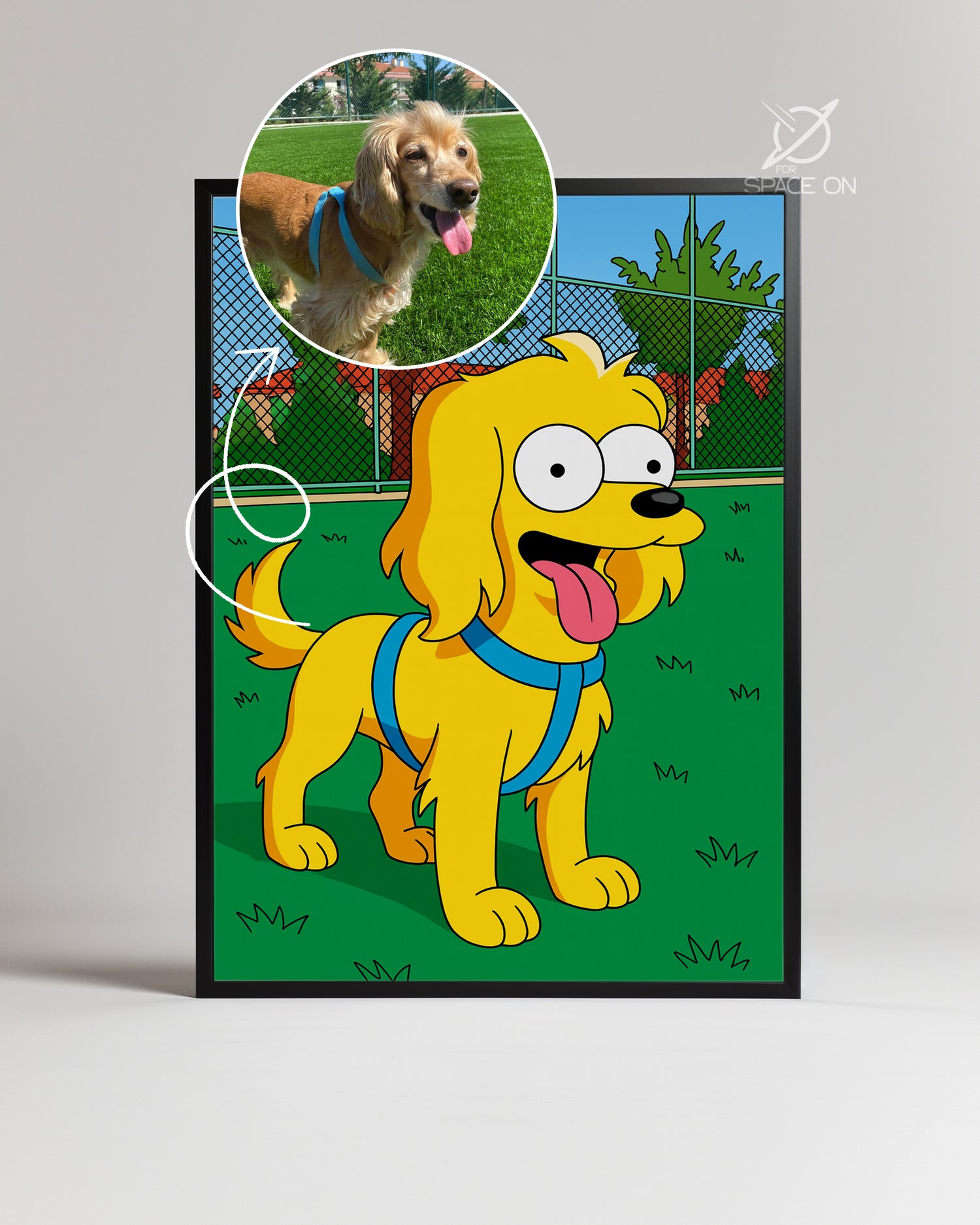 Simpson Pati Çizimi Poster Tablosu