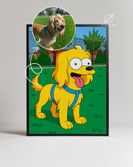 Simpson Pati Çizimi Poster Tablosu