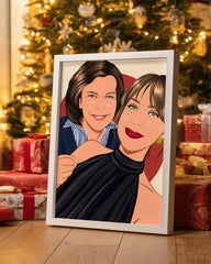 Gerçekçi Karikatür Poster Tablo