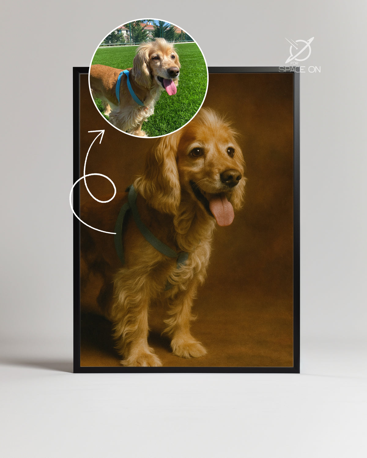 Vintage Dost Portresi Poster Tablosu