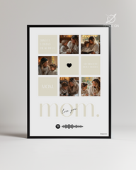 Annelere Özel 5 Fotoğraflı Kolaj Poster Tablo