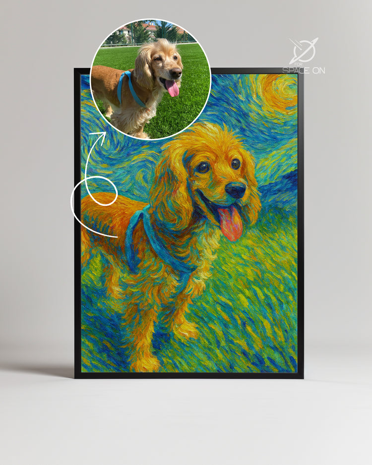 Van Gogh Pati Yıldızlı Gece Poster Tablosu