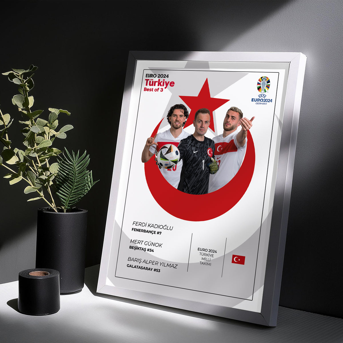 EURO 2024 HATIRASI - BEST OF 3 POSTER TABLOSU