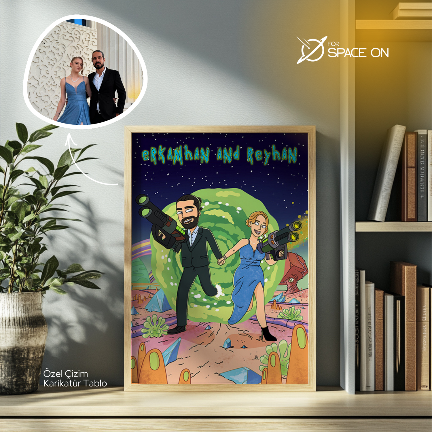 Rick And Morty Temalı Poster Tablosu